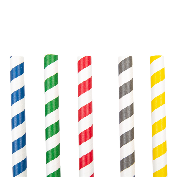 Garcia De Pou PAJITAS RECTAS A RAYAS 'PAPER' Ø1x20 CM SURTIDO PAPEL (2400 UNID.)