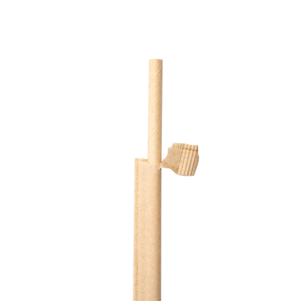 Garcia de pou PAJITAS RECTAS ENFUNDADAS KRAFT 'PAPER' Ø0 60x20 CM NATURAL KRAFT (3000 UNID.)
