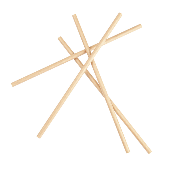 Garcia De Pou PAJITAS RECTAS 'PAPER' Ø0 60x20 CM NATURAL KRAFT (3000 UNID.)