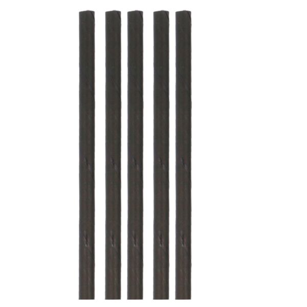 Garcia de pou PAJITAS RECTAS 'PAPER' Ø1x23 CM NEGRO PAPEL (2400 UNID.)