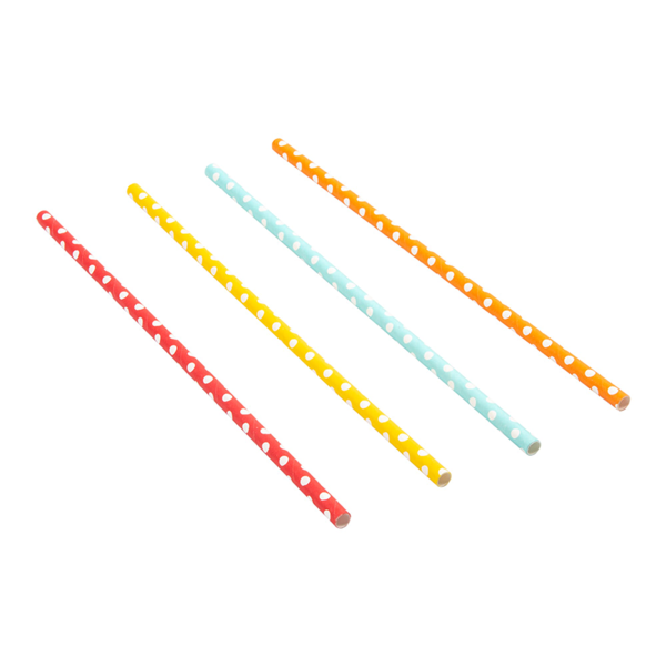 Garcia De Pou PAJITAS RECTAS TOPOS 'PAPER' Ø0 60x21 CM SURTIDO PAPEL (3000 UNID.)