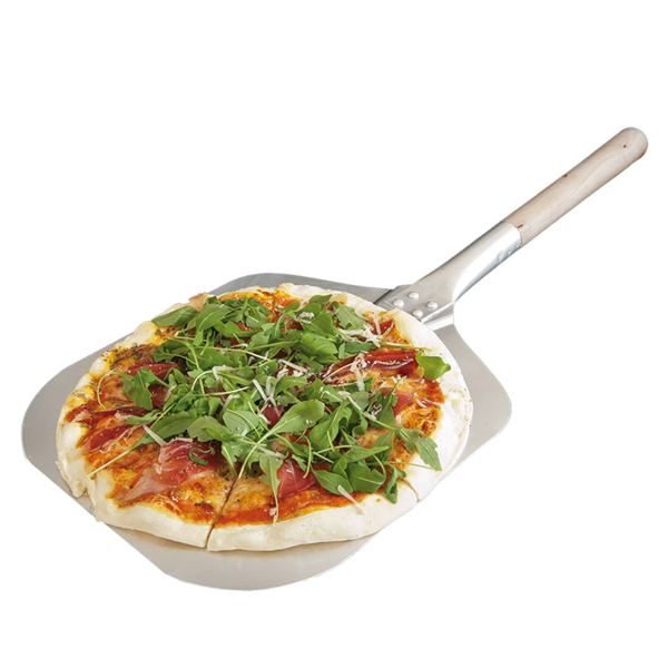 Garcia De Pou PALA DE PIZZA CANTOS AFILADOS 30 5x35 6x69 CM PLATEADO ALUMINIO (1 UNID.)