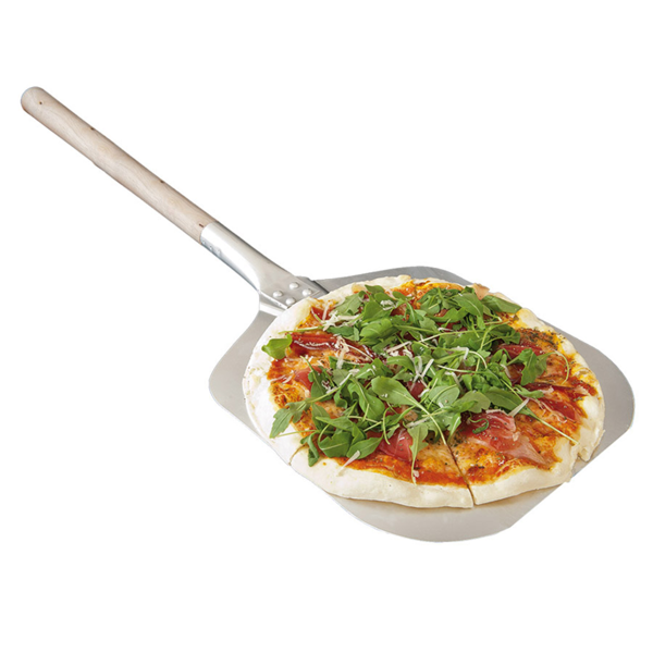 Garcia de pou PALA DE PIZZA CANTOS AFILADOS 30 5x35X101 CM PLATEADO ALUMINIO (1 UNID.)