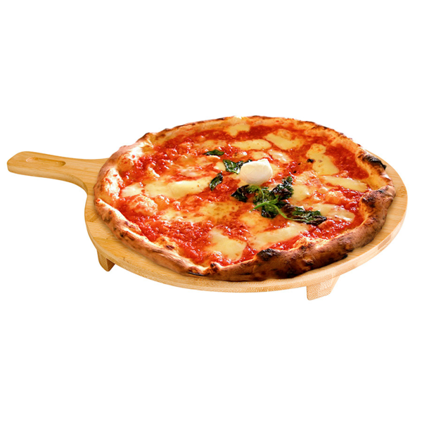 Garcia De Pou PALA PRESENTACIÓN PIZZA Ø 35x2 5 CM NATURAL BAMBÚ (1 UNID.)