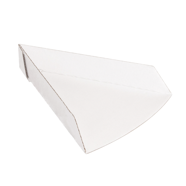 Garcia de pou PALAS PIZZA TRIANGULARES 'THEPACK' 230 G/M2 21x16 5x3 5 CM BLANCO CARTÓN ONDULADO NANO-MICRO (1200 UNID.)