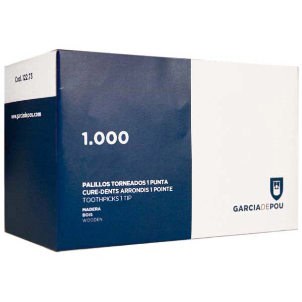 Garcia De Pou PALILLOS TORNEADOS 1 PUNTA 6 5 CM NATURAL MADERA (1000 UNID.)