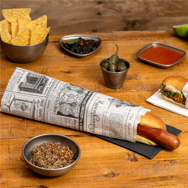 Garcia De Pou PAPEL ANTIGRASAS ABIERTO 2 LADOS ALLWRAP 'TIMES' 35 G/M2 35x17/9 CM BLANCO PERG. ANTIGRASAS (500 UNID.)