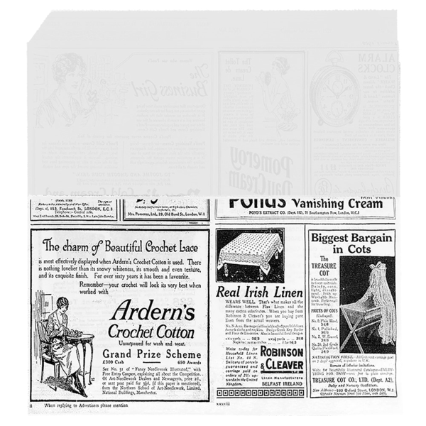 Garcia de pou PAPEL ANTIGRASAS ABIERTO 2 LADOS ALLWRAP 'TIMES' 35 G/M2 26x25/15 CM BLANCO PERG. ANTIGRASAS (500 UNID.)