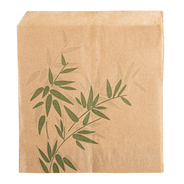 Garcia de pou PAPEL ANTIGRASAS ABIERTO 2 LADOS FAST FOOD 'FEEL GREEN' 34 G/M2 13x14 CM NATURAL PERG. ANTIGRASAS (1000 UNID.)