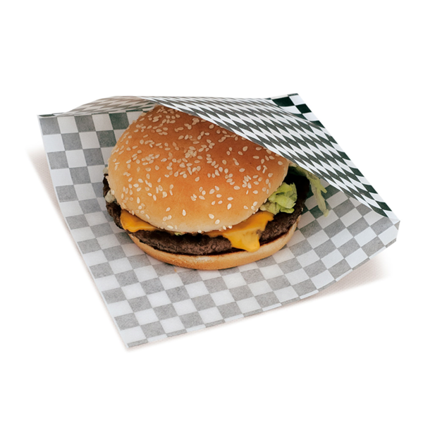 Garcia De Pou PAPEL ANTIGRASAS ABIERTO 2 LADOS FAST FOOD 'FITIPALDI' 35 G/M2 17x18 CM NEGRO PERG. ANTIGRASAS (500 UNID.)
