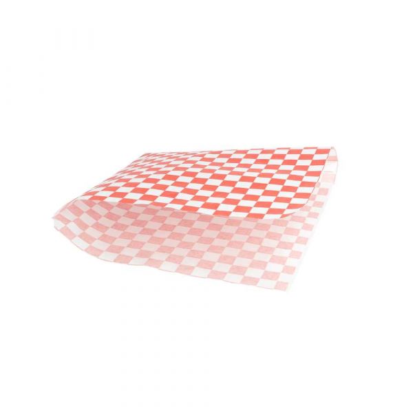 Garcia de pou PAPEL ANTIGRASAS ABIERTO 2 LADOS FAST FOOD 'FITIPALDI' 35 G/M2 17x18 CM ROJO PERG. ANTIGRASAS (500 UNID.)