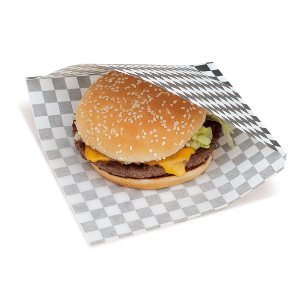 Garcia De Pou PAPEL ANTIGRASAS ABIERTO 2 LADOS FAST FOOD 'FITIPALDI' 35 G/M2 13x14 CM NEGRO PERG. ANTIGRASAS (1000 UNID.)