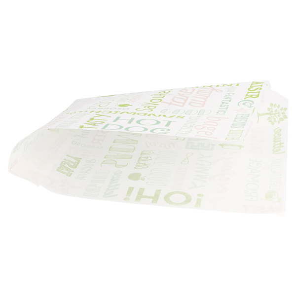 Garcia De Pou PAPEL ANTIGRASAS ABIERTO 2 LADOS FAST FOOD 'PAROLE' 35 G/M2 17x18 CM BLANCO PERG. ANTIGRASAS (500 UNID.)