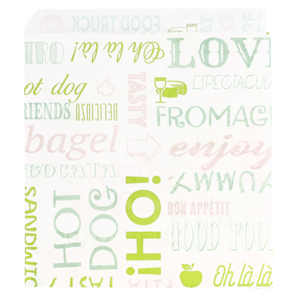 Garcia De Pou PAPEL ANTIGRASAS ABIERTO 2 LADOS FAST FOOD 'PAROLE' 35 G/M2 13x14 CM BLANCO PERG. ANTIGRASAS (1000 UNID.)