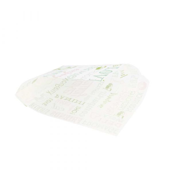 Garcia de pou PAPEL ANTIGRASAS ABIERTO 2 LADOS FAST FOOD 'PAROLE' 35 G/M2 13x14 CM BLANCO PERG. ANTIGRASAS (1000 UNID.)