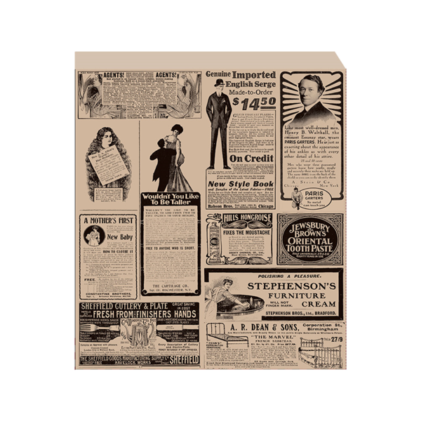 Garcia de pou PAPEL ANTIGRASAS ABIERTO 2 LADOS FAST FOOD PFAS FREE 'TIMES' 38 G/M2 23x25 5 CM NATURAL PERG. ANTIGRASAS (500 UNID.)