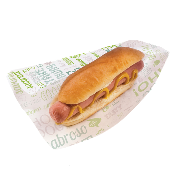 Garcia De Pou PAPEL ANTIGRASAS ABIERTO 2 LADOS - HOT DOG 'PAROLE' 35 G/M2 9+3x22 CM BLANCO PERG. ANTIGRASAS (500 UNID.)