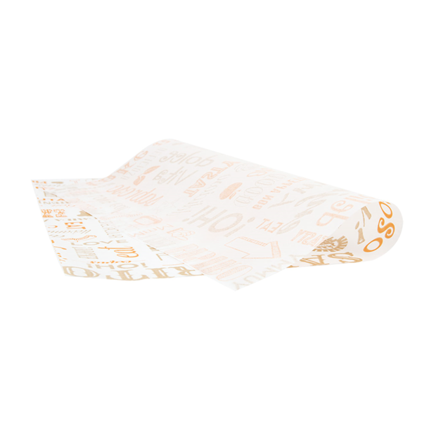 Garcia De Pou PAPEL ANTIGRASAS BASKET 'PAROLE' 35 G/M2 31x31 CM NARANJA PERG. ANTIGRASAS (1000 UNID.)