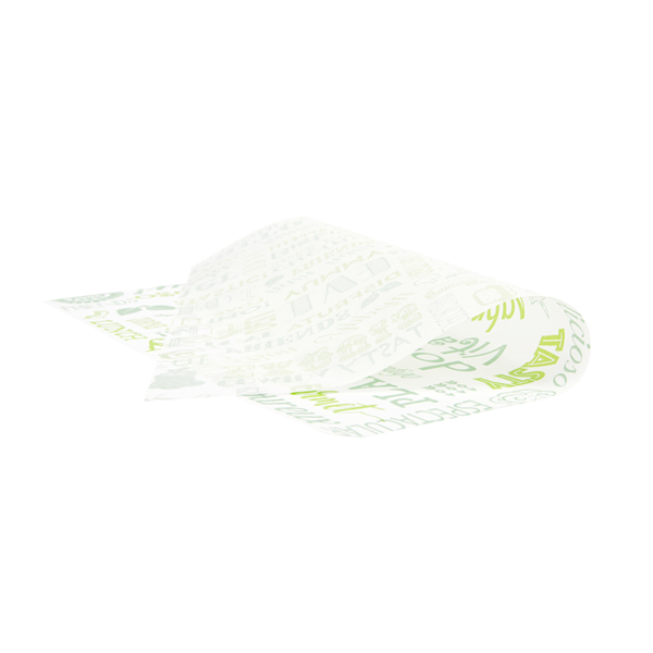Garcia De Pou PAPEL ANTIGRASAS BASKET 'PAROLE' 35 G/M2 31x31 CM VERDE PERG. ANTIGRASAS (1000 UNID.)