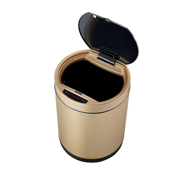 Garcia De Pou PAPELERA CON SENSOR DE MOVIMIENTO 50L Ø 32x70 CM DORADO INOX (1 UNID.)