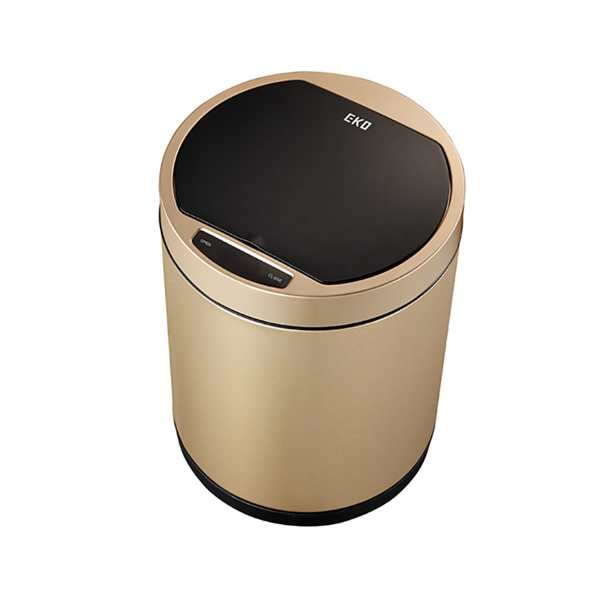 Garcia De Pou PAPELERA CON SENSOR DE MOVIMIENTO 50L Ø 32x70 CM DORADO INOX (1 UNID.)