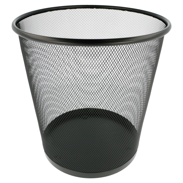 Garcia De Pou PAPELERA ENMALLADA 11 L Ø 26 5x29 CM NEGRO ACERO (12 UNID.)