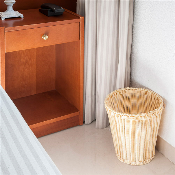 Garcia De Pou PAPELERA HABITACIONES 10 L Ø 25x27 CM NATURAL PP (1 UNID.)