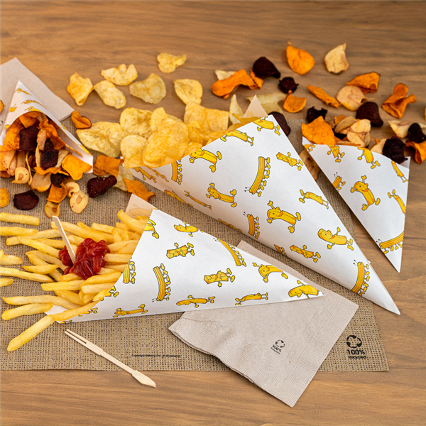 Garcia De Pou PAPELINA PUNTA 'CHIPS' 40 G 70 G/M2 16x11 5 CM BLANCO PERG. ANTIGRASAS (2000 UNID.)