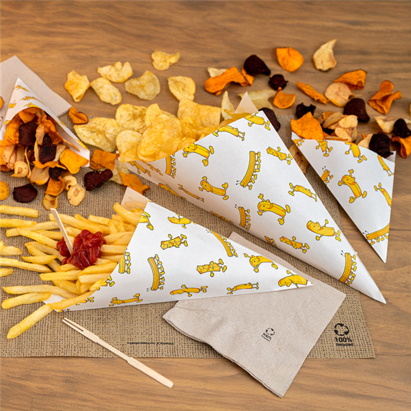 Garcia De Pou PAPELINA PUNTA 'CHIPS' 600 G 70 G/M2 42x29 CM BLANCO PERG. ANTIGRASAS (1000 UNID.)