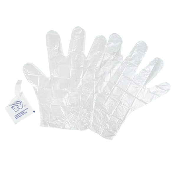 Garcia de pou PAR DE GUANTES ENFUNDADOS INDIVIDUALMENTE 26 5x14 CM TRANSPARENTE PE (500 UNID.)