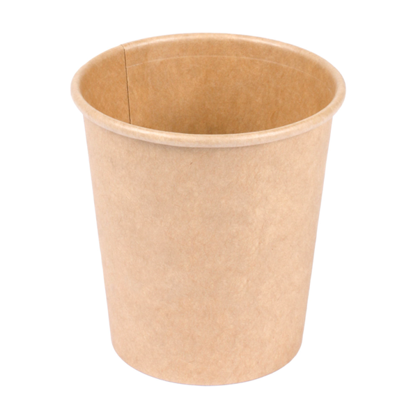 Garcia de pou PEQUEÑAS TARRINAS 120 ML (4 oz) 210 + 18 PE G/M2 Ø6 15/4 5x6 5 CM MARRÓN CARTONCILLO (1000 UNID.)