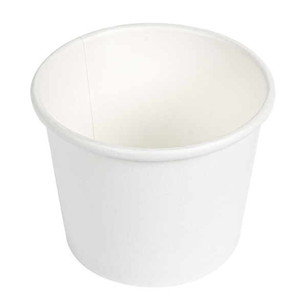 Garcia de pou PEQUEÑAS TARRINAS 80 ML (2 6 oz) 210 + 18 PE G/M2 Ø6 15/4 75x4 8 CM BLANCO CARTONCILLO (1000 UNID.)