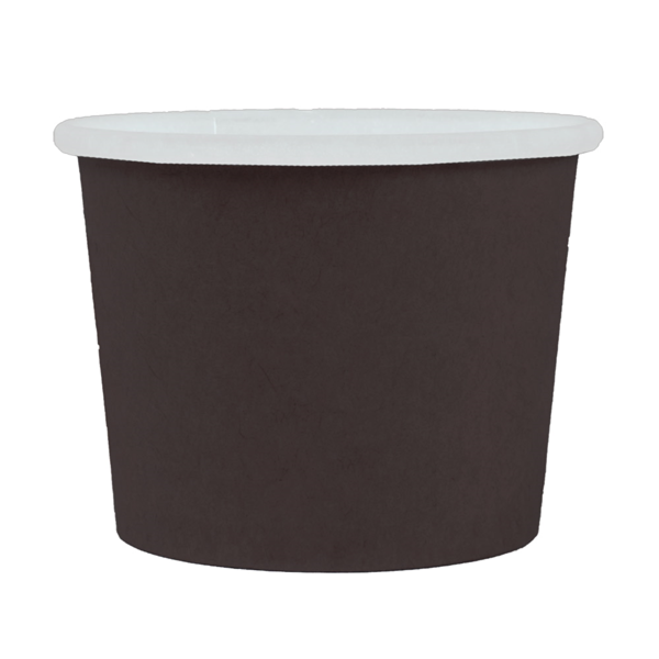 Garcia de pou PEQUEÑAS TARRINAS 80 ML (2 6 oz) 210 + 18 PE G/M2 Ø6 15/4 75x4 8 CM NEGRO CARTONCILLO (1000 UNID.)