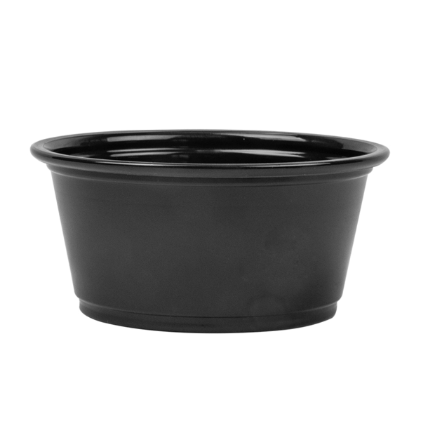 Garcia De Pou PEQUEÑAS TARRINAS MICROONDABLES 100 ML Ø7 4x3 5 CM NEGRO PP (2500 UNID.)