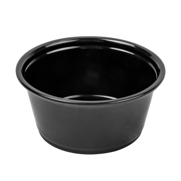 Garcia de pou PEQUEÑAS TARRINAS MICROONDABLES 100 ML Ø7 4x3 5 CM NEGRO PP (2500 UNID.)