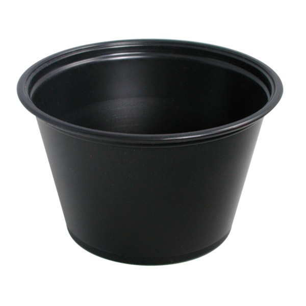 Garcia de pou PEQUEÑAS TARRINAS MICROONDABLES 120 ML Ø7 4x4 6 CM NEGRO PP (2500 UNID.)