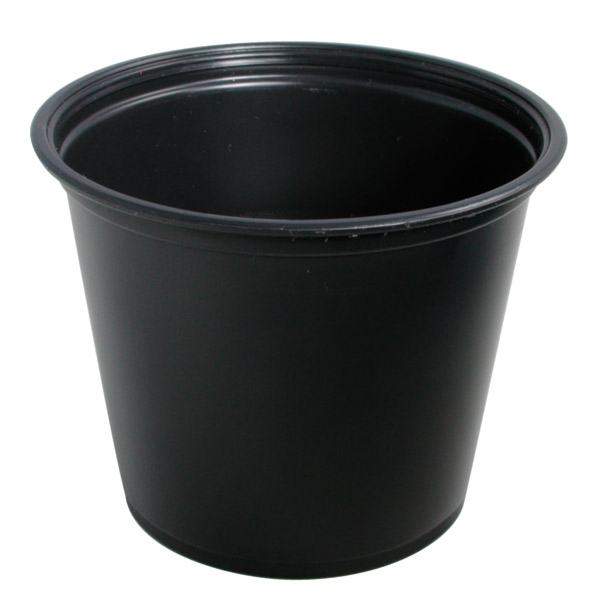 Garcia de pou PEQUEÑAS TARRINAS MICROONDABLES 165 ML Ø7 4x6 CM NEGRO PP (2500 UNID.)