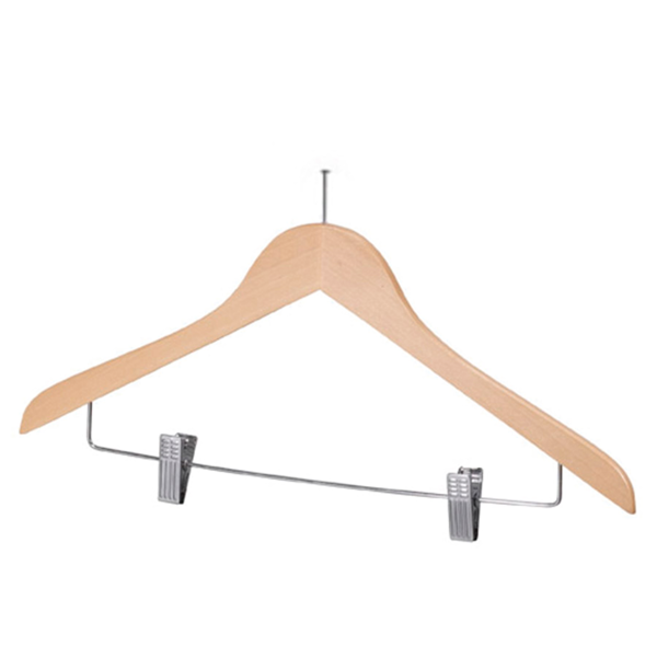 Garcia de pou PERCHAS ANTIROBO CON PINZAS 44 5x1 2x24 5 CM NATURAL MADERA (48 UNID.)