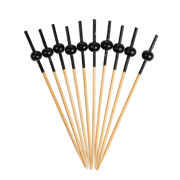 Garcia De Pou PICKS "BOLA NEGRA" 9 CM NATURAL BAMBÚ (100 UNID.)