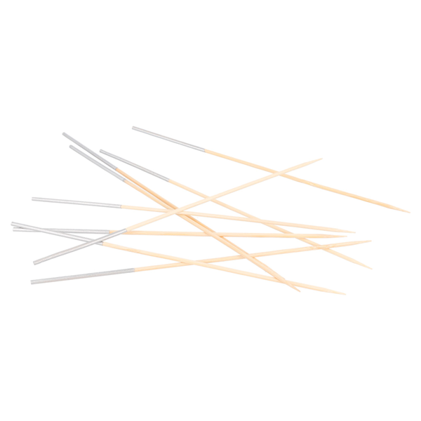 Garcia De Pou PICKS LARGOS Ø 0 25x23 CM PLATEADO BAMBÚ (100 UNID.)