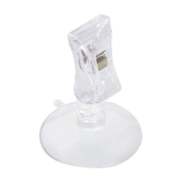 Garcia de pou PINZAS CON VENTOSA Ø 4 7x6 CM TRANSPARENTE PS (10 UNID.)