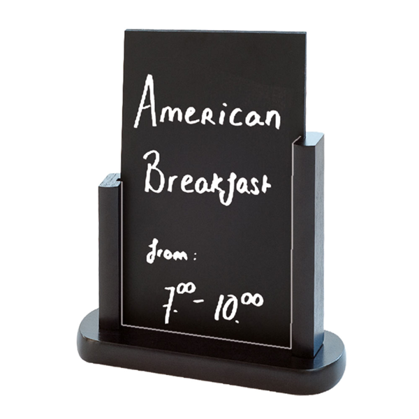 Garcia de pou PIZARRA / CARTEL SOBREMESA 15 2x22 9 CM NEGRO MADERA (1 UNID.)