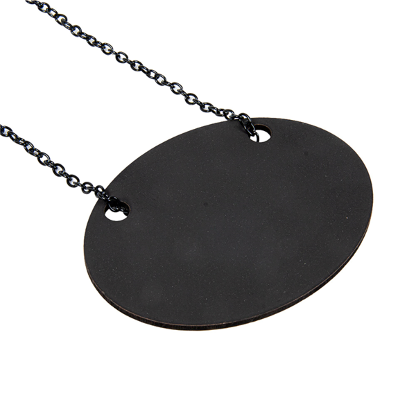 Garcia De Pou PIZARRA CON CADENA Ø 10.3x7.9 CM NEGRO PIZARRA+METAL (1 UNID.)