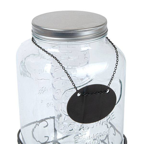 Garcia De Pou PIZARRA CON CADENA Ø 10.3x7.9 CM NEGRO PIZARRA+METAL (1 UNID.)