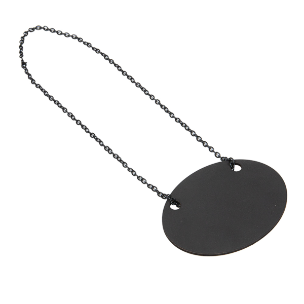 Garcia de pou PIZARRA CON CADENA Ø 10.3x7.9 CM NEGRO PIZARRA+METAL (1 UNID.)