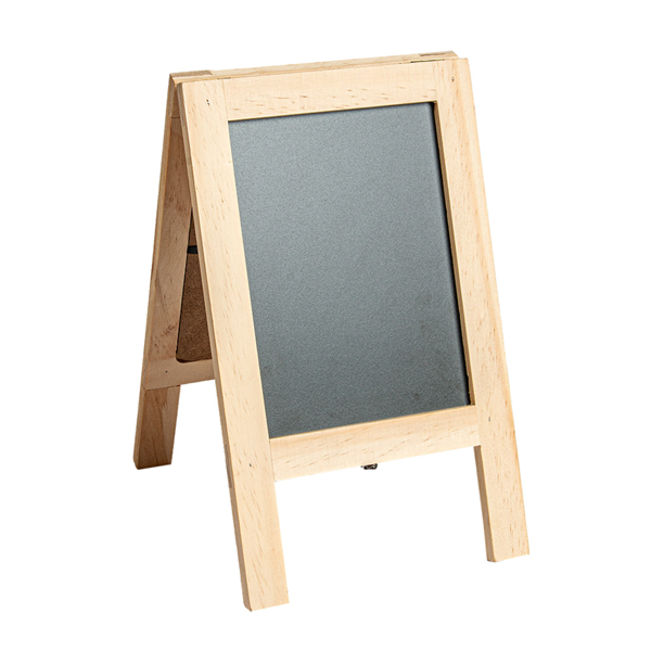 Garcia de pou PIZARRA DOBLE CARA 25x15x2 CM NATURAL MADERA (1 UNID.)