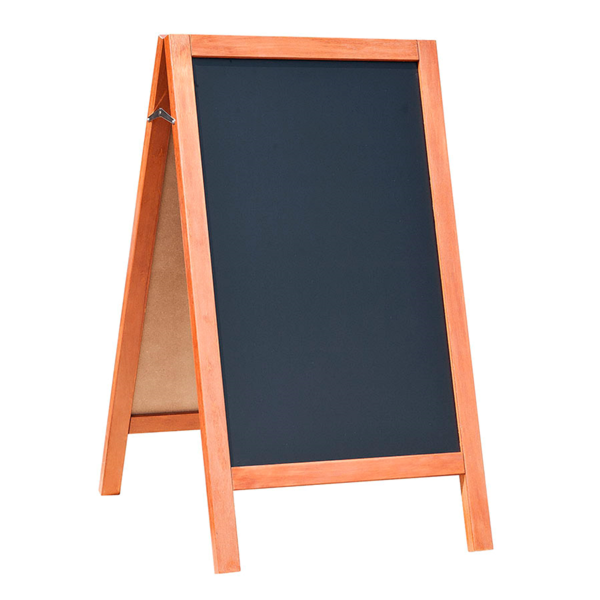 Garcia De Pou PIZARRA EN ÁNGULO 2 CARAS 65x80x115 CM NEGRO MADERA (1 UNID.)