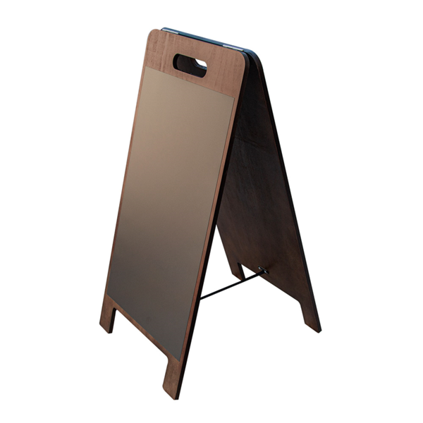 Garcia de pou PIZARRA EN ÁNGULO 2 CARAS MAGNETICAS 38x45x78 CM NEGRO MADERA (1 UNID.)