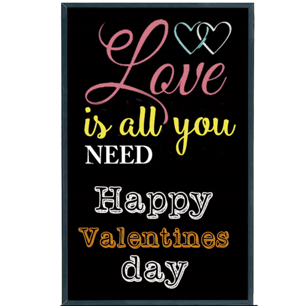 Garcia de pou PIZARRA MURAL 56x120x2 CM NEGRO MADERA (1 UNID.)