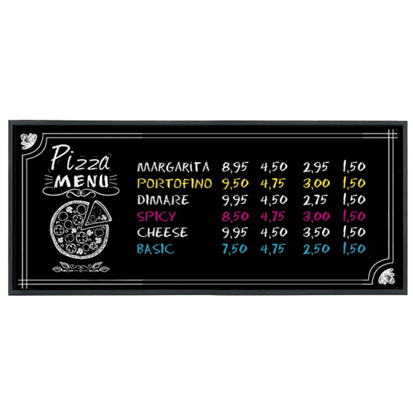Garcia de pou PIZARRA MURAL 56x150x2 CM NEGRO MADERA (1 UNID.)